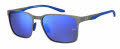 Under Armour UA Assist MTL/G Matte Dark Ruthenium Blue (V6D) Sunglasses - Color Image