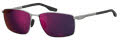 Under Armour UA Focused/G Matte Ruthenium Black (SVK/MI) Sunglasses - Color Image