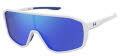 Under Armour UA Gameday Jr Matte White Blue (WWK/Z0) Sunglasses - Color Image