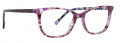 Vera Bradley Leena Plum Pansies Eyeglasses - Color Image