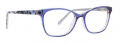 Vera Bradley Marlo Plum Pansies Eyeglasses - Color Image
