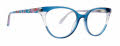 Vera Bradley Minam Bubbly Flowers Blue Eyeglasses - Color Image
