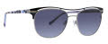 Vera Bradley Lennox Plum Pansies Sunglasses - Color Image