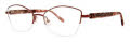 Vera Wang Isla Burgundy Eyeglasses - Color Image