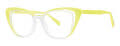 Vera Wang V732 Chartreuse Eyeglasses - Color Image
