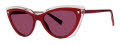 Vera Wang Kate Ashleigh Berry Blush Crystal Sunglasses - Color Image