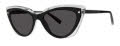 Vera Wang Kate Ashleigh Black Crystal Sunglasses - Color Image