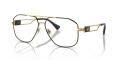 Versace VE1287 Black/Gold (1443) Eyeglasses - Color Image
