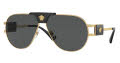 Versace VE2252 Gold/ Dark Grey (100287) Sunglasses - Color Image