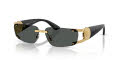 Versace VE2291 Gold/Dark Grey (100287) Sunglasses - Color Image