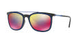 Versace VE4335 Black / Dark Grey Mirror Blue-Red Lens (GB1/6P) Sunglasses - Color Image