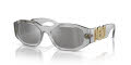 Versace VE4361 Transparent Grey / Light Grey Mirror Silver 80 Lens (311/6G) Sunglasses - Color Image
