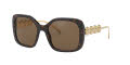 Versace VE4375F- Alternate Fit Havana / Brown Lens (108/73) Sunglasses - Color Image