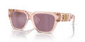 Versace VE4409 Transparent Pink/Violet Internal Mirror Silver (5339AK) Sunglasses - Color Image