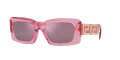 Versace VE4444U Transparent Pink/Violet Internal Mirror Silver (5355AK) Sunglasses - Color Image