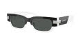 Versace VE4465 Top Black/White / Dark Grey (545987) Sunglasses - Color Image