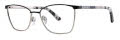 Via Spiga Franca Black/Gold (500) Eyeglasses - Color Image