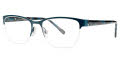 Via Spiga Letizia Teal (800) Eyeglasses - Color Image