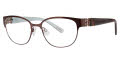 Via Spiga Elena Chocolate (560)  Eyeglasses - Color Image