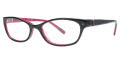 Via Spiga Rosaria Black / Cherry (500) Eyeglasses - Color Image