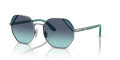 Vogue VO4268S Gunmetal-Azure Gradient Dark Blue (548/4S) Sunglasses - Color Image