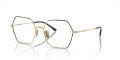 Vogue VO4297T Top Black/Light Gold (5195) Eyeglasses - Color Image