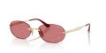 Vogue VO4342S Pale Gold/Red (848/75) Sunglasses - Color Image