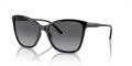 Vogue VO5520S Black/Gradient Grey Polarized (W44/T3) Sunglasses - Color Image