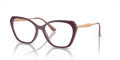 Vogue VO5522 Top Red Purple/Old Pink (3100) Eyeglasses - Color Image
