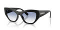 Vogue VO5607S Black/Clear Gradient Light Blue (W44/19) Sunglasses - Color Image