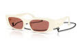 Vogue VO5655SU Full Cream/Red (323975) Sunglasses - Color Image