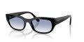 Vogue VO5669S Black/Clear Gradient Light Blue (W44/19) Sunglasses - Color Image