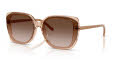 Vogue VO5684SD Transparent Light Brown/Gradient Dark Brown (318113) Sunglasses - Color Image