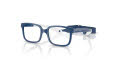 Vogue Junior VY2016 Blue On Cream Rubber (2974) Eyeglasses - Color Image