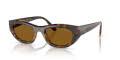 Vogue VO5616S Total-Dark-Havana/Dark-Brown-Polar (271883) Sunglasses - Color Image