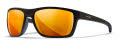 Wiley X WX Kingpin Matte Black / Polarized Bronze Mirror Lens (ACKNG14) Sunglasses - Color Image