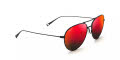 Maui Jim Walaka - 885 Matte Black / HCL® Bronze HAWAII LAVA™ red mirror PolarizedPlus2 Lens (RM885-02) Sunglasses - Color Image