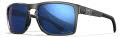 Wiley X FOUNDER Crystal Grey / Captivate Pol Blue Mirror (AC6FND09) Sunglasses - Color Image