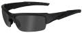Wiley X WX Valor Black Ops - Matte Black / Smoke Grey Lens (CHVAL01) Sunglasses - Color Image
