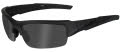 Wiley X WX Valor Black Ops - Matte Black / Smoke Grey Polarized (CHVAL08) Sunglasses - Color Image