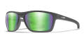 Wiley X WX Kingpin Matte Graphite / Captivate Polarized Green Mirror (ACKNG07) Sunglasses - Color Image