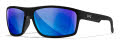 Wiley X WX Peak XL Matte Black / Captivate Polarized Blue Mirror (ACPEA19XL) Sunglasses - Color Image