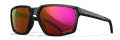 Wiley X WX Sierra Gloss Black / Captivate Red Mirror (AC6SRA06) Sunglasses - Color Image
