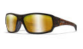 Wiley X WX Breach Matte Hickory Brown / Captivate Polarized Bronze Mirror - Copper Base (CCBRH04) Sunglasses - Color Image
