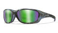 Wiley X WX Gravity Kryptek Neptune / Captivate Polarized Green Mirror (CCGRA12) Sunglasses - Color Image
