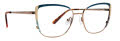 XOXO Sheffield Teal Eyeglasses - Color Image