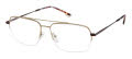 XXL Docker Gold Eyeglasses - Color Image