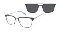 XXL Messi Pewter / Silver Eyeglasses - Color Image