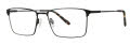 Stetson Stetson Zylo-Flex 729 Matte Black (323) Eyeglasses - Color Image