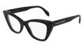 Alexander McQueen AM0305O Shiny Black (001) Eyeglasses - Color Image
